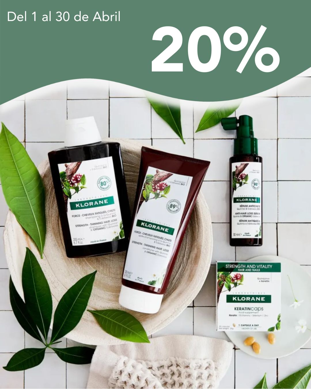 Klorane 20% dtos